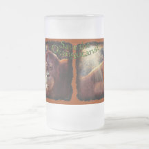 Orangutan & Rainforest Sunlight Wildlife Art Mug