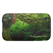 Orangutan & Rainforest Wildlife iPhone 4 Case