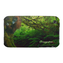 Orangutan & Rainforest Wildlife iPhone 4 Case