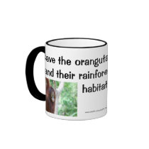 Orangutan Treehugger Coffee Mugs