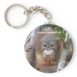 Orangutan Wildlife Supporter Keychain