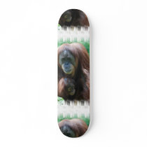 Orangutan with Baby Skateboard