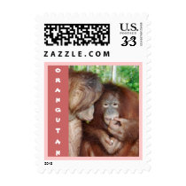 Orangutans: Princess Gets Treats postage by Rebecca_Reeder Orangutans: Princess Gets Treats postage