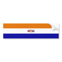 Oranje Blanje Blou Bumper Sticker bumper stickers