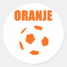 Oranje - Nederland Voetball T-Shirts Sticker
