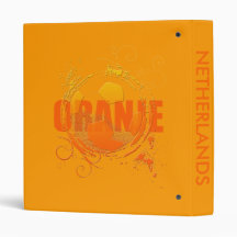 Oranje Soccer fans soccer grunge ball gifts Vinyl Binder