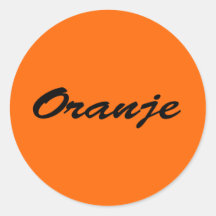 Oranje Stickers
