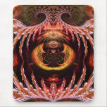 Orb Spirit Tree Fractal Art Fantasy Mousepad