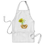 orbie bear thinking cheese burger apron