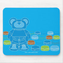 orbie bear with a lot of cheese burgers mousepads by starpenny orbie bear with a lot of cheese burgers mousepads