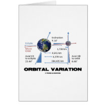 Orbital Variation (Astronomy) Greeting Cards