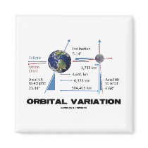 Orbital Variation (Astronomy) Fridge Magnet