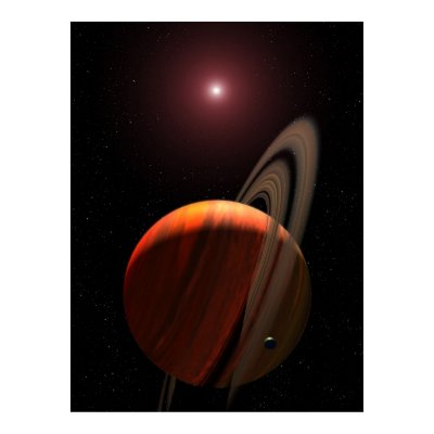 Orbiting a Red Dwarf Star Posters by beverlytazangel
