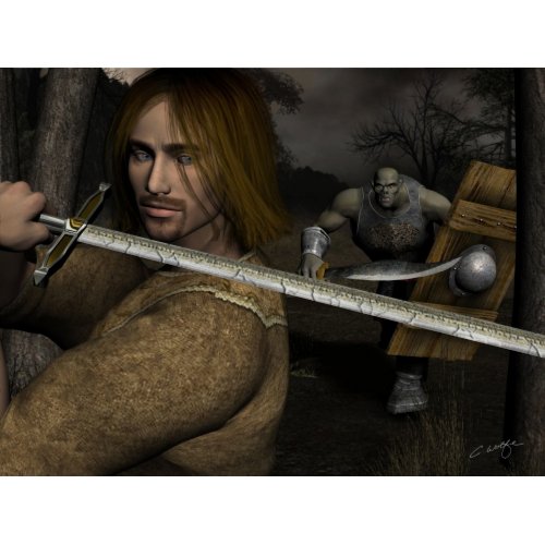 'Orc Battle' Print print