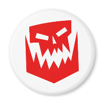 orc face refrigerator magnets
