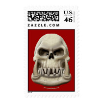 Orc Skull postage by thefrozenduck Orc Skull postage