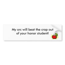 Orc Smash bumper stickers by Pbpredator Orc Smash bumper stickers