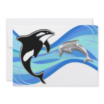 Orca and Dolphin in the Waves Custom Announcements