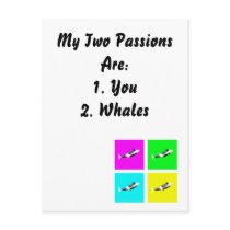 Orca Blocks In Four Colors Post Cards
