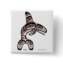 Orca Button by Todd Baker