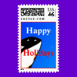 Orca Christmas Whale Postage Starry Sky stamps