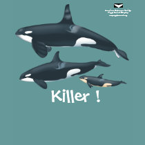 Orca Family T-Shirt by acspugetsound Orca Family T-Shirt