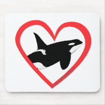 Orca Heart Mousepad