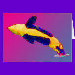 Orca Killer Whale Breaching in Bright Colors cards