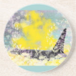 Orca Killer Whale Fantasy with Hearts and Stars coasters
