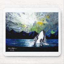 ORCA KILLER WHALE HAVING FUN IN THE SUN MOUSEPAD