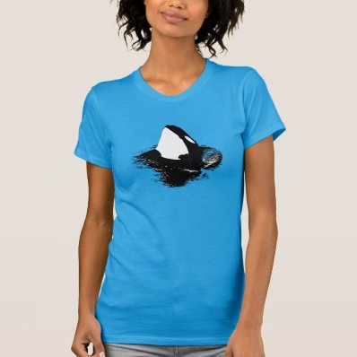 Orca &quot;killer whale&quot; shirt- Blue T Shirt