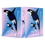 Orca Mom and Baby Avery Binder