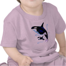 Orca Mom and Baby Shirt