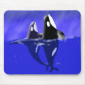 Orca Spy Hop Mouse Pad mousepads by Paintedlynx Orca Spy Hop Mouse Pad mousepads