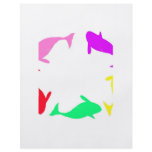Orca Whale Circle in Five Colors flyers