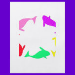 Orca Whale Circle in Five Colors flyers