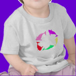 Orca Whale Circle in Five Colors t-shirts