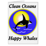 Orca Whale Clean Oceans Happy Whales cards