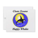 Orca Whale Clean Oceans Happy Whales Personalized Invite