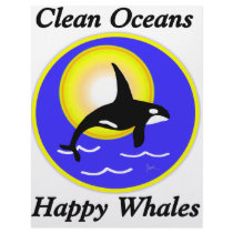 Orca Whale Clean Oceans Happy Whales Letterhead Template