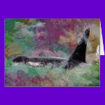 Orca Whale Orcinus Cloud Fantasy cards