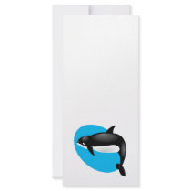 orca whale rack card design