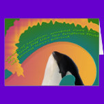 Orca Whale Rainbow Wave cards