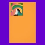 Orca Whale Rainbow Wave stationery