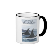 Orca Whales #1 - Homer, Alaska Coffee Mug