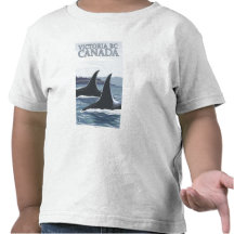 Orca Whales #1 - Victoria, BC Canada Tee Shirts