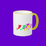 orca whales in multicolor mugs