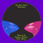 Orca Whales Nose to Nose stickers