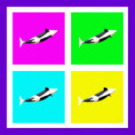 OrcaBlocks Poster in Four Color posters