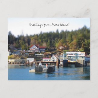 Orcas Island greetings postcard
